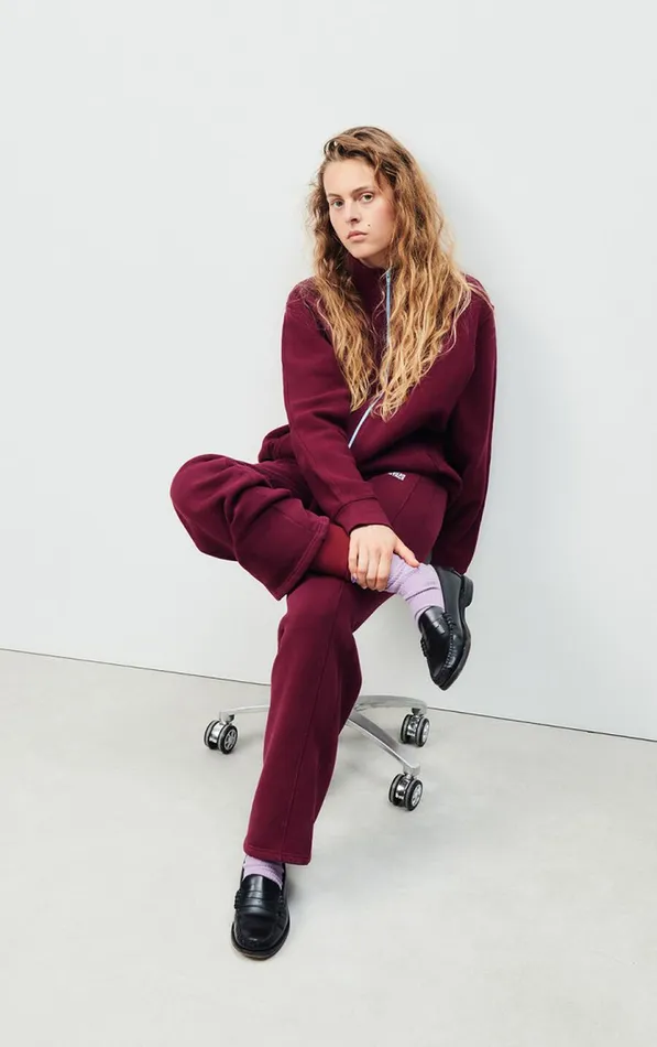 American Vintage Joggers and Leggings Women Joggers Izubird Vintage Burgundy American Vintage Joggers and Leggings Women Joggers Izubird Vintage Burgundy