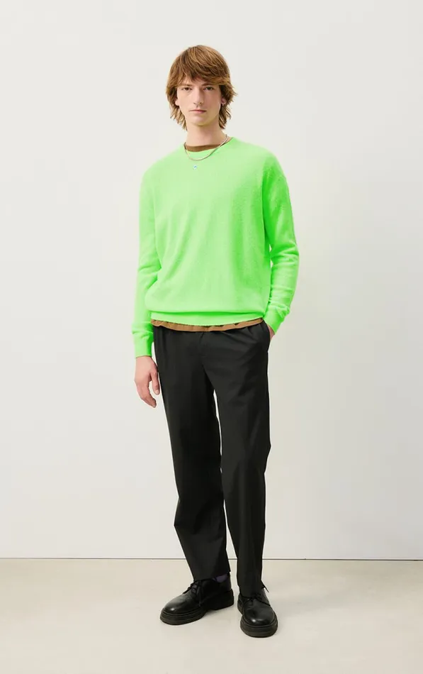 American Vintage Jumpers and Cardigans Men Jumper Raxow Fluorescent Apple American Vintage Jumpers and Cardigans Men Jumper Raxow Fluorescent Apple