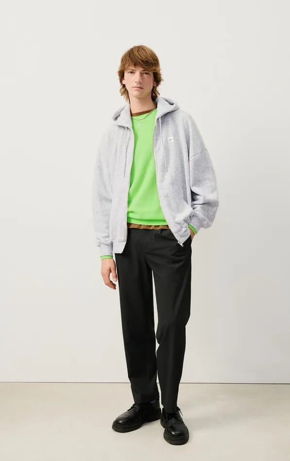 American Vintage Jumpers and Cardigans Men Jumper Raxow Fluorescent Apple American Vintage Jumpers and Cardigans Men Jumper Raxow Fluorescent Apple