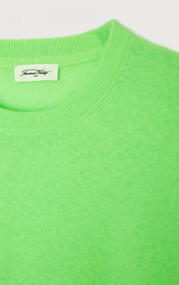 American Vintage Jumpers and Cardigans Men Jumper Raxow Fluorescent Apple American Vintage Jumpers and Cardigans Men Jumper Raxow Fluorescent Apple