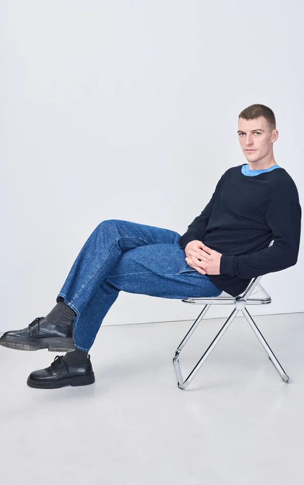 American Vintage Long Sleeve TShirts Men TShirt Gamipy Navy American Vintage Long Sleeve TShirts Men TShirt Gamipy Navy