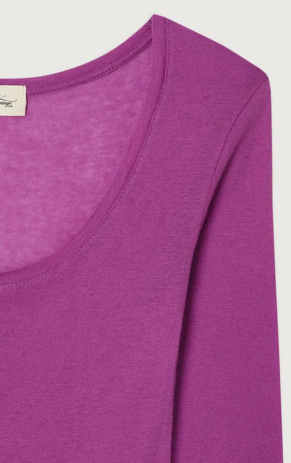 American Vintage Long Sleeve TShirts Women TShirt Massachusetts Vintage Geranium American Vintage Long Sleeve TShirts Women TShirt Massachusetts Vintage Geranium