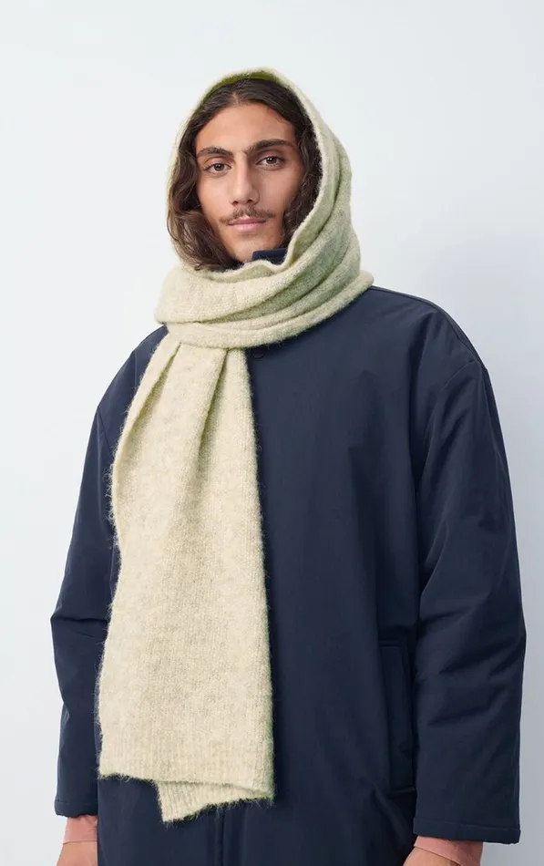 American Vintage Scarves And Shawls WomenMen Scarf East Melange Powder Snow