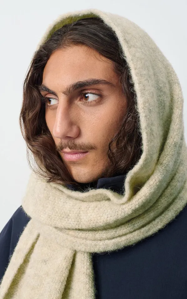 American Vintage Scarves And Shawls WomenMen Scarf East Melange Powder Snow American Vintage Scarves And Shawls WomenMen Scarf East Melange Powder Snow