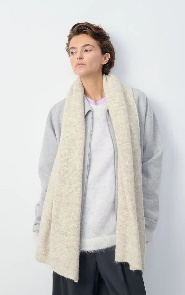 American Vintage Scarves And Shawls WomenMen Scarf East Melange Powder Snow American Vintage Scarves And Shawls WomenMen Scarf East Melange Powder Snow