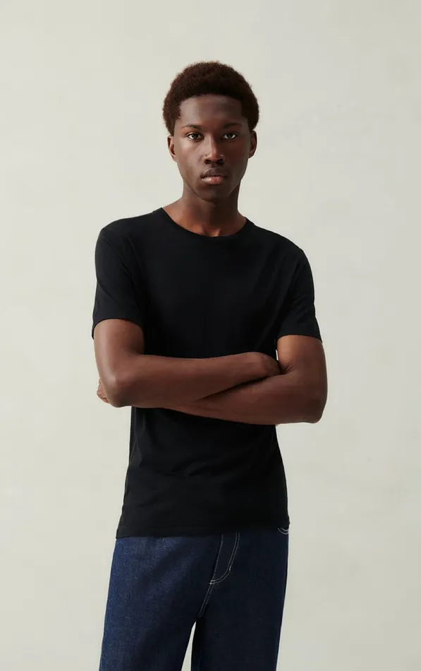American Vintage Short Sleeve TShirts Men TShirt Decatur Black