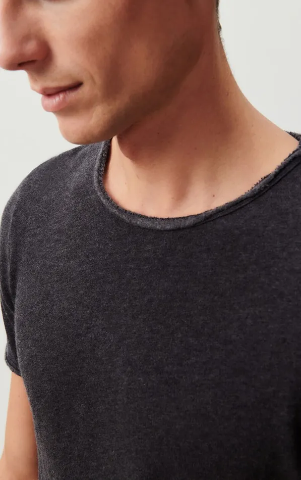 American Vintage Short Sleeve TShirts Men TShirt Sonoma Melange Charcoal American Vintage Short Sleeve TShirts Men TShirt Sonoma Melange Charcoal