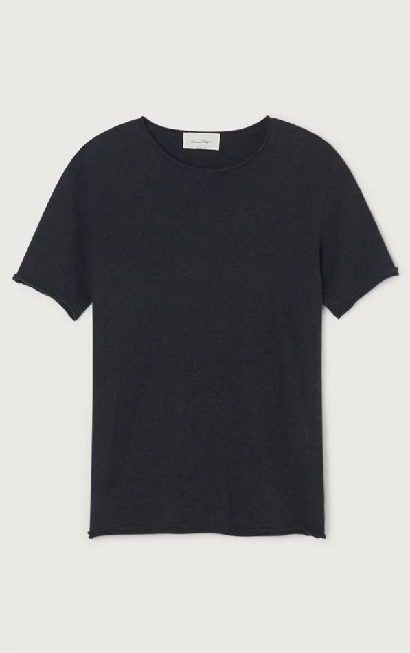 American Vintage Short Sleeve TShirts Men TShirt Sonoma Melange Charcoal American Vintage Short Sleeve TShirts Men TShirt Sonoma Melange Charcoal