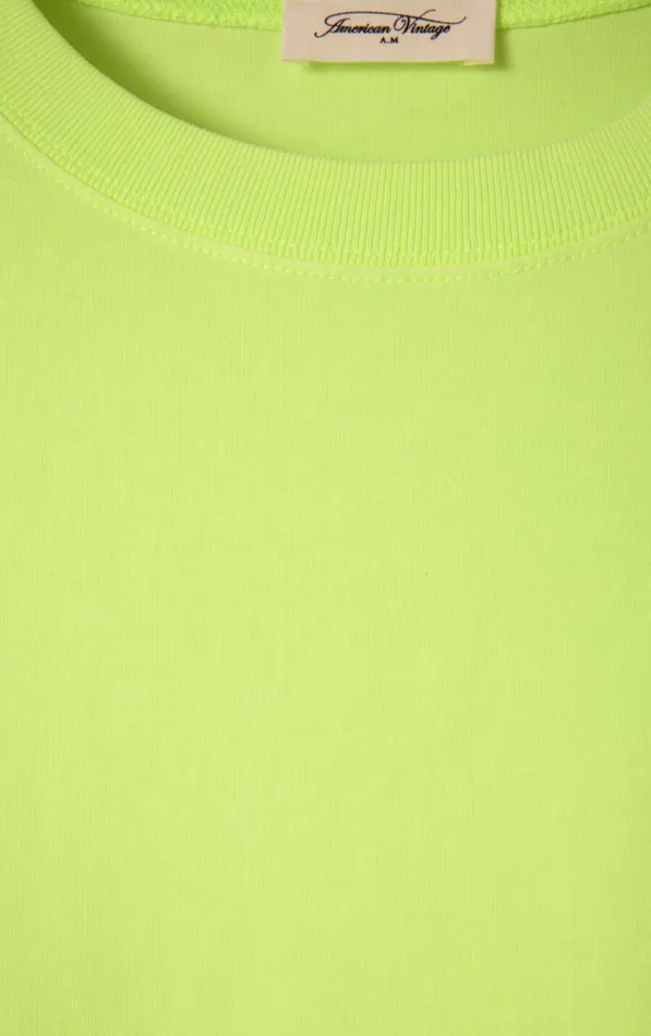 American Vintage Short Sleeve TShirts Women TShirt Fizvalley Fluorescent Mimosa American Vintage Short Sleeve TShirts Women TShirt Fizvalley Fluorescent Mimosa