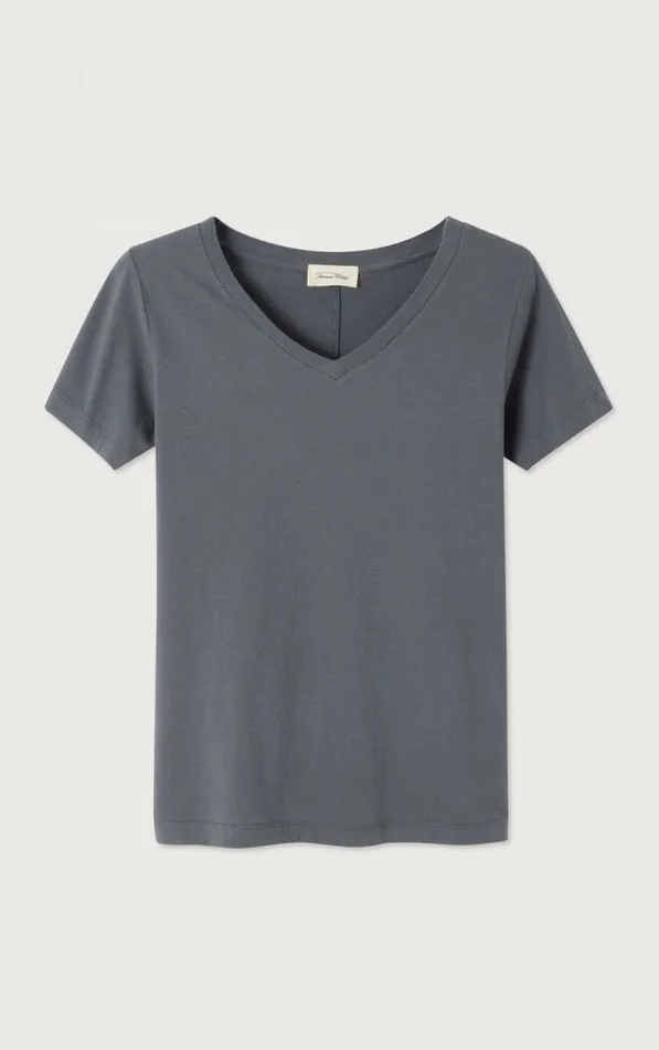 American Vintage Short Sleeve TShirts Women TShirt Gamipy Steel