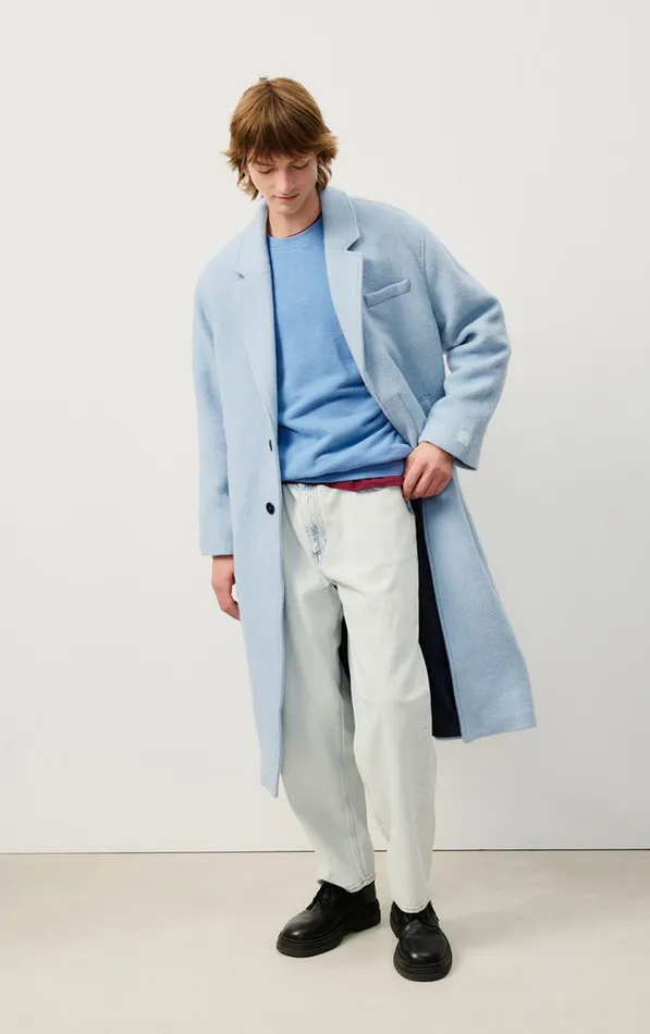 American Vintage Sweatshirts Men Sweatshirt Doven Overdyed Sky American Vintage Sweatshirts Men Sweatshirt Doven Overdyed Sky
