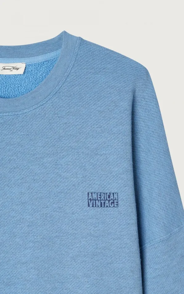 American Vintage Sweatshirts Men Sweatshirt Doven Overdyed Sky American Vintage Sweatshirts Men Sweatshirt Doven Overdyed Sky