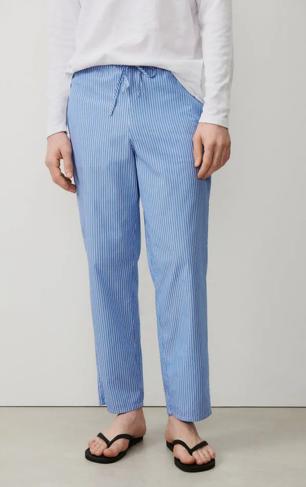 American Vintage Trousers Men Trousers Zatybay Aqua Stripes