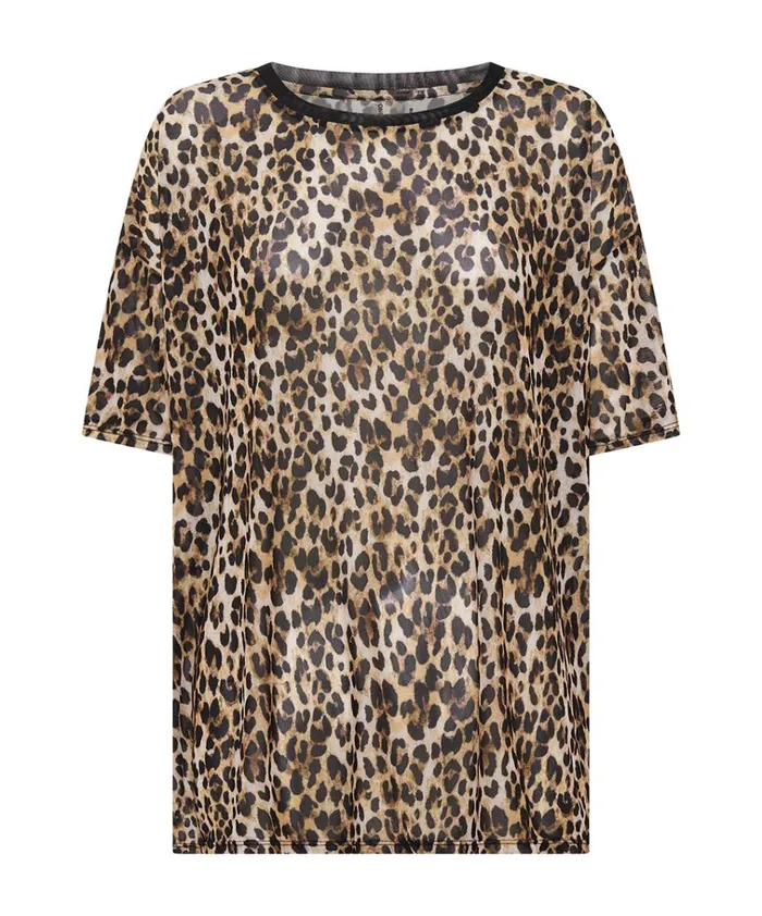 ANIMAL MESH TEE Women One Teaspoon Tees and Tanks ANIMAL MESH TEE Women One Teaspoon Tees and Tanks
