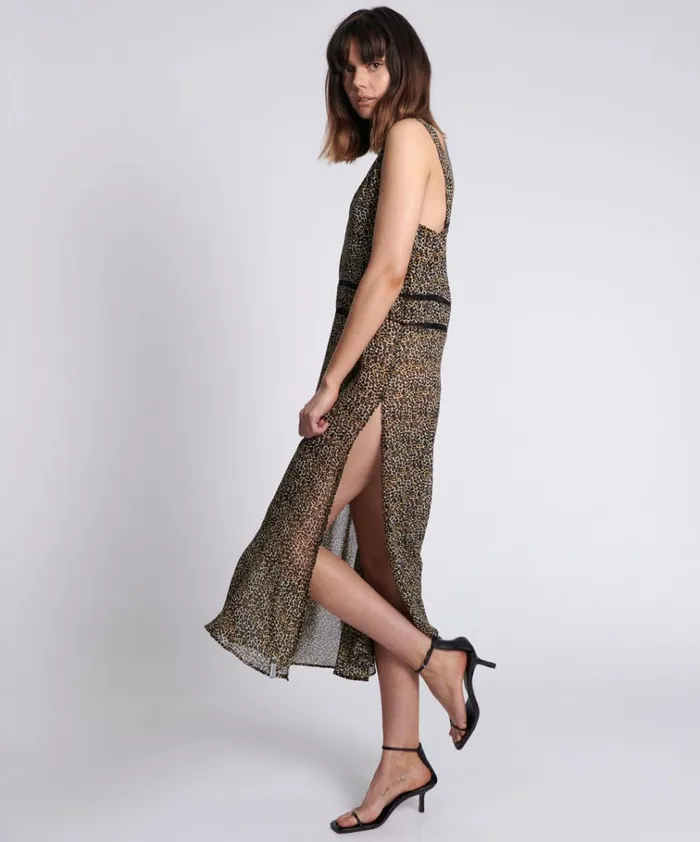 ANIMAL NIGHT LOVER DRESS Women One Teaspoon Midi and Maxi Dresses ANIMAL NIGHT LOVER DRESS Women One Teaspoon Midi and Maxi Dresses