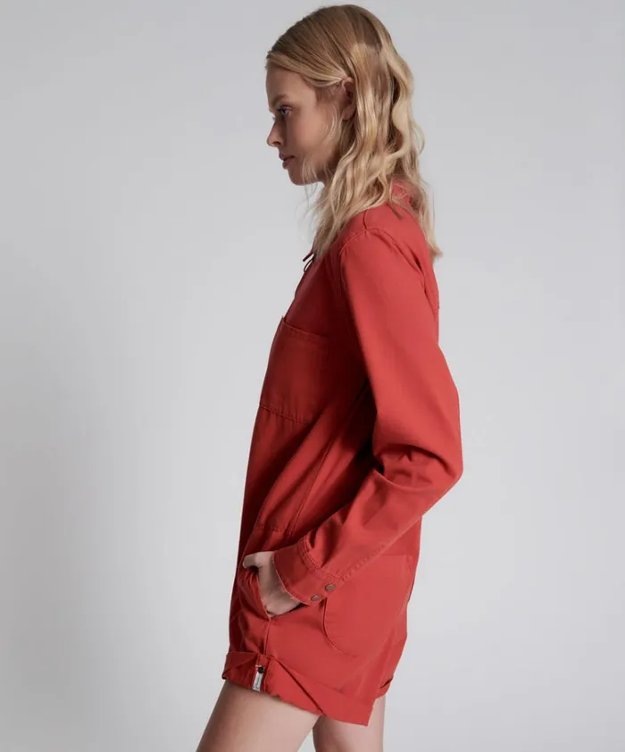 APPLE RED PROPHECY JUMPSUIT Women One Teaspoon Denim Jumpsuits