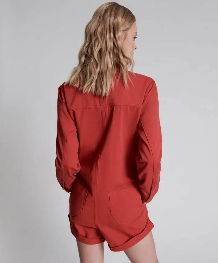 APPLE RED PROPHECY JUMPSUIT Women One Teaspoon Denim Jumpsuits