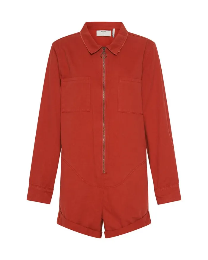 APPLE RED PROPHECY JUMPSUIT Women One Teaspoon Denim Jumpsuits