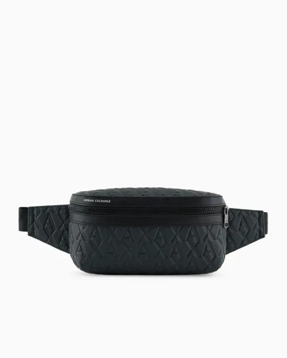 ASV Allover Logo Bum Bag Green Men Armani Belt Bags