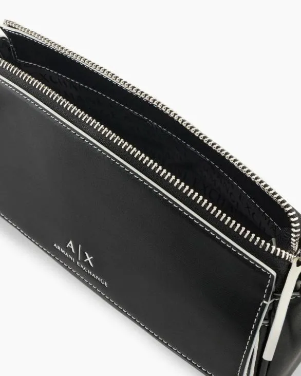 ASV Lock Shoulder Bag Black Women Armani Crossbody Bags ASV Lock Shoulder Bag Black Women Armani Crossbody Bags