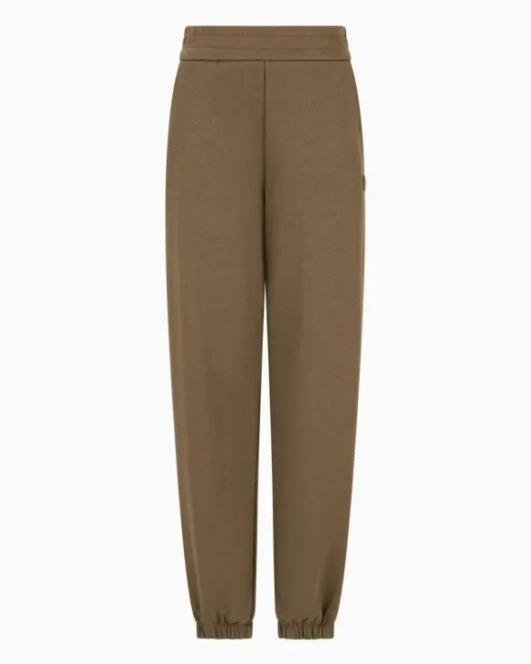 ASV Organic Cotton Blend Jogger Pants Brown Women Armani Matching Sets
