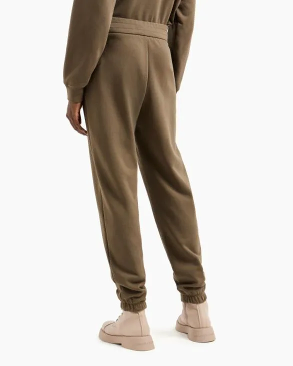 ASV Organic Cotton Blend Jogger Pants Brown Women Armani Matching Sets ASV Organic Cotton Blend Jogger Pants Brown Women Armani Matching Sets