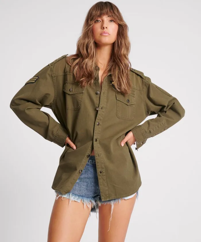 AVIATOR EAGLE COTTON SHIRT Women One Teaspoon Shirts