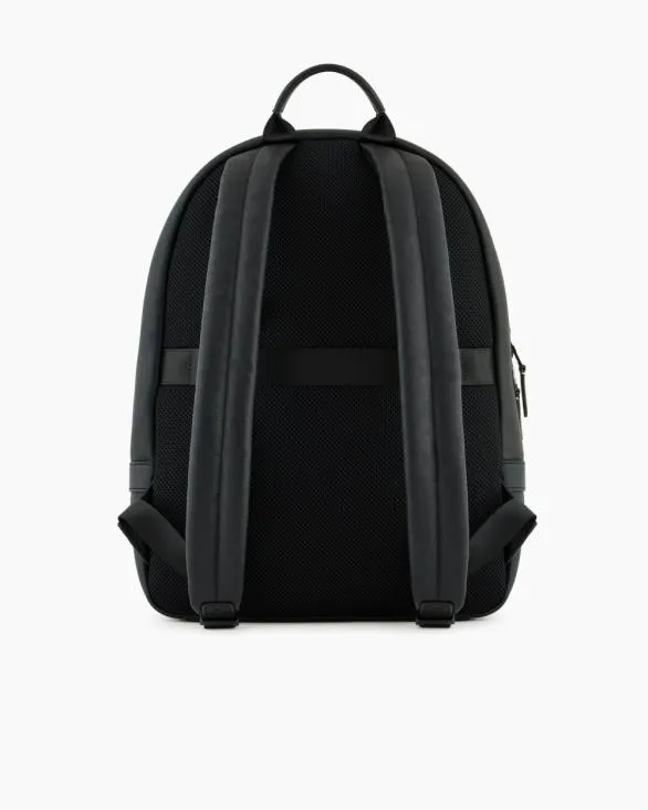 Backpack With External Pocket With Small Hook Black Men Armani Backpacks Backpack With External Pocket With Small Hook Black Men Armani Backpacks