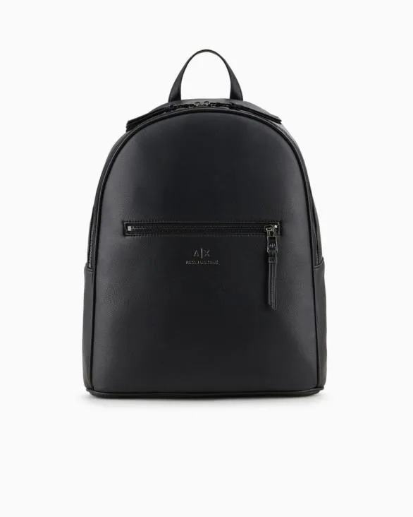Backpack With Logo Black Men Armani Backpacks