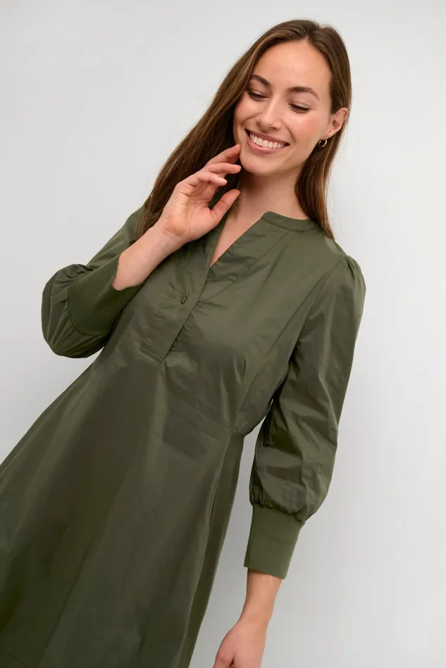 Basics Women CULTURE CUantoinett Dress Burnt Olive