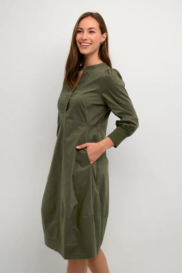 Basics Women CULTURE CUantoinett Dress Burnt Olive