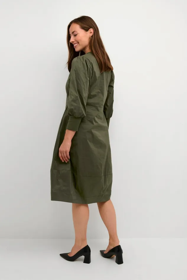 Basics Women CULTURE CUantoinett Dress Burnt Olive