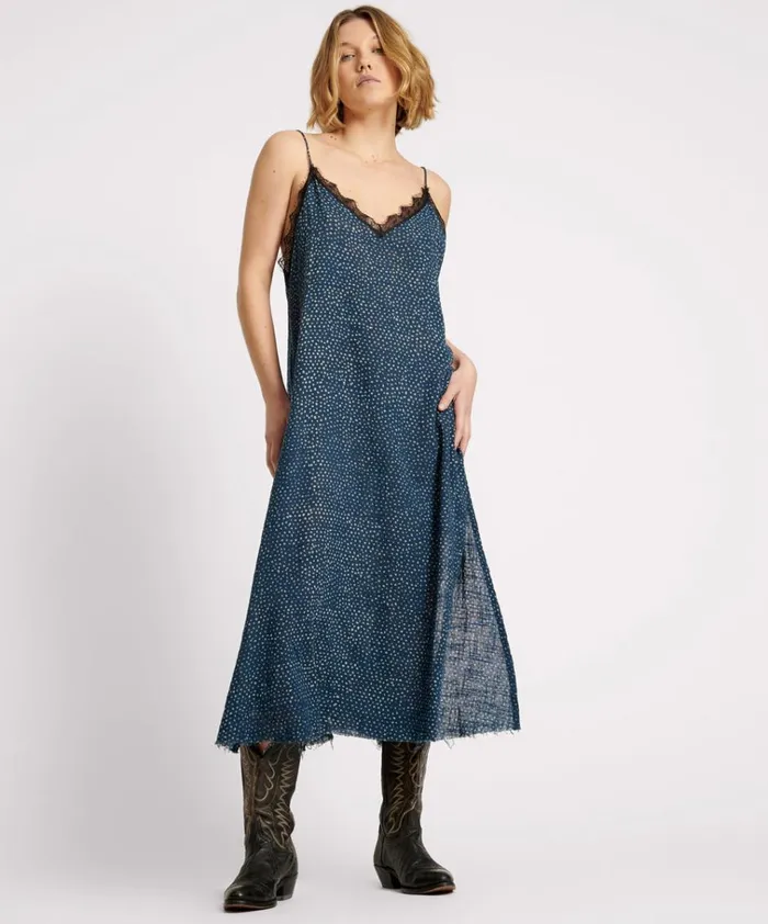BATIK SPOT HAND DYED DELIRIOUS MAXI DRESS Women One Teaspoon Midi and Maxi Dresses