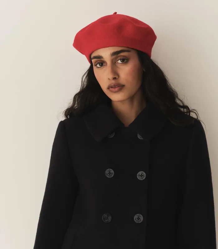 Belts Hats and Gloves Women DEN Georgianna Beret Red Wool