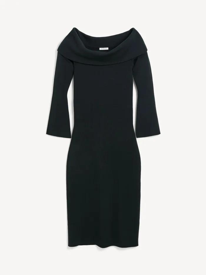 Bennie Midi Dress Black Women By Malene Birger Knitwear