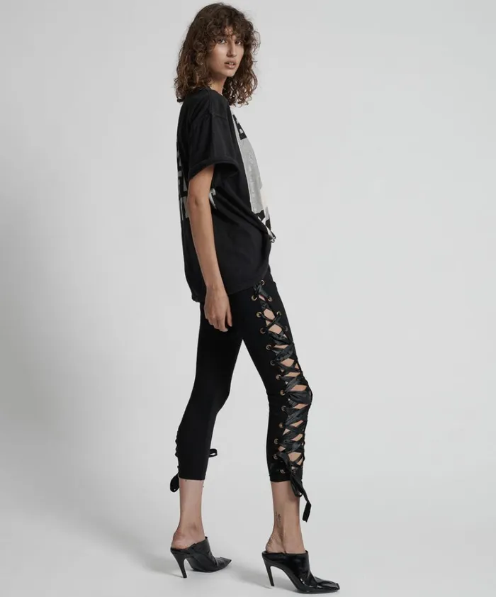 BLACK SWAN PANT Women One Teaspoon Bottoms BLACK SWAN PANT Women One Teaspoon Bottoms
