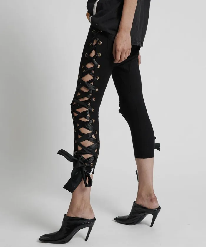 BLACK SWAN PANT Women One Teaspoon Bottoms BLACK SWAN PANT Women One Teaspoon Bottoms