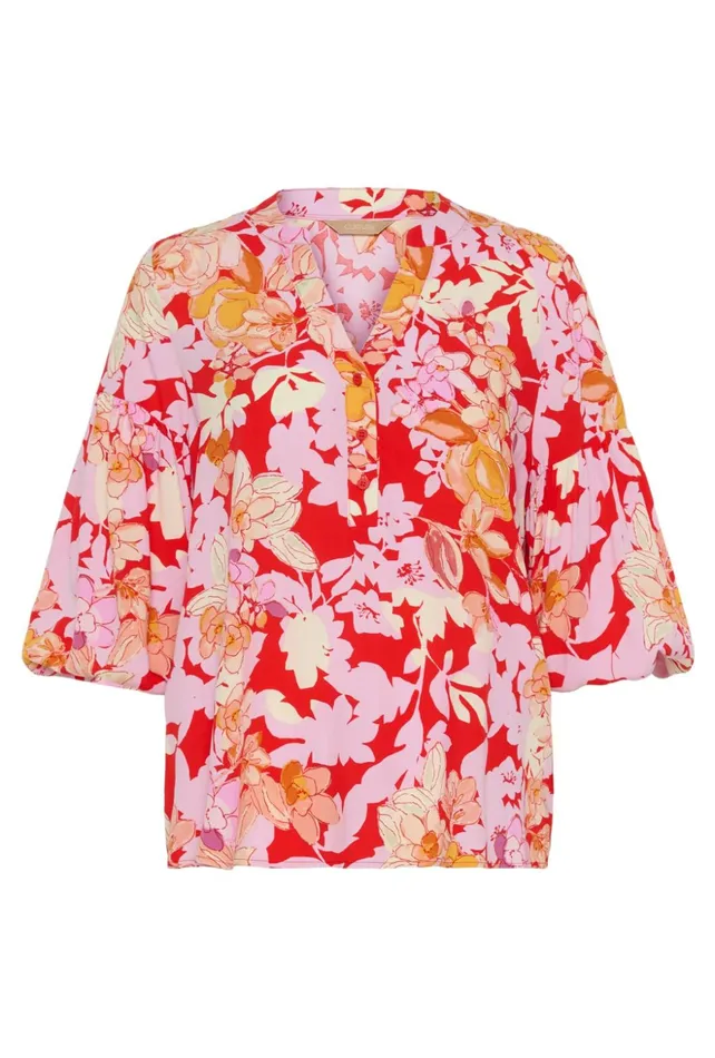 Blouses Women CULTURE CUaudrey Redpink Flower