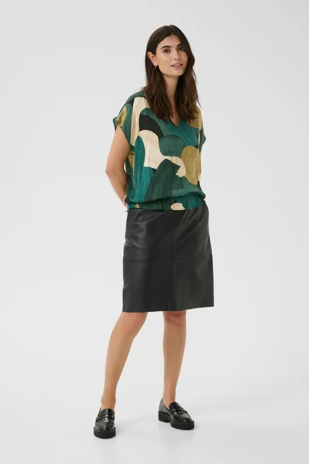 Blouses Women CULTURE CUdana Blouse Green Art