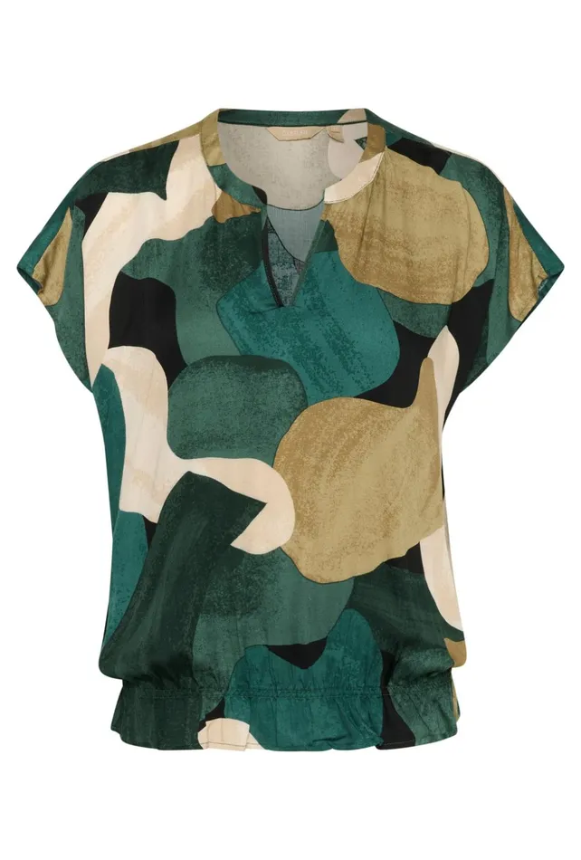 Blouses Women CULTURE CUdana Blouse Green Art