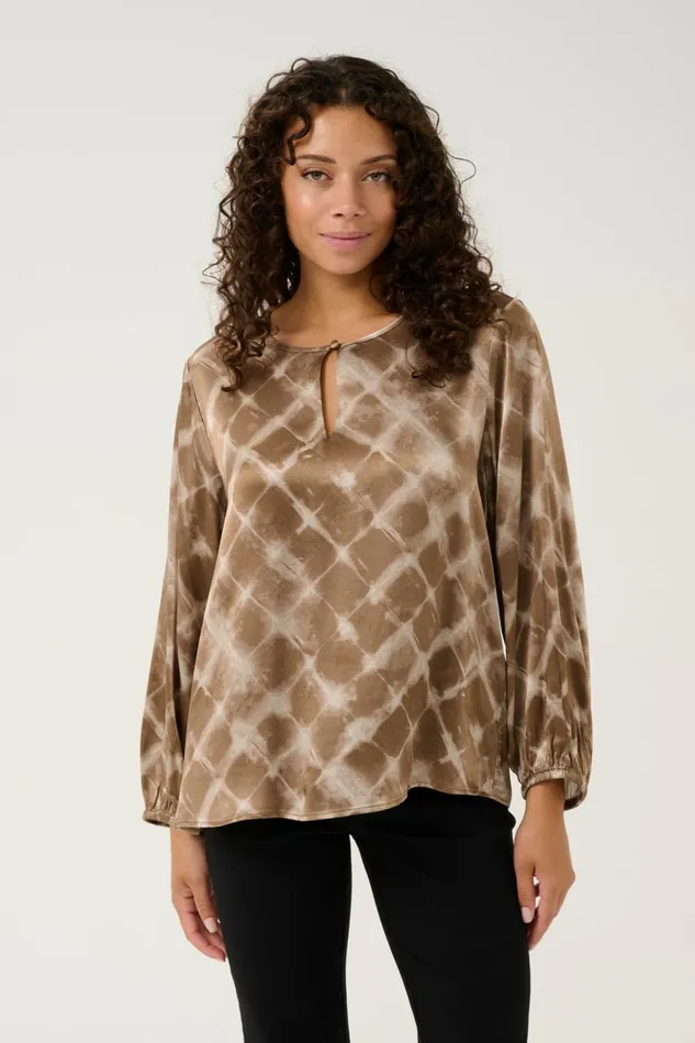 Blouses Women CULTURE CUjelly Blouse Sand Squares