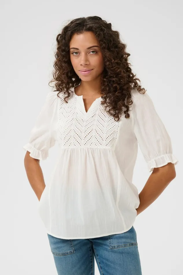 Blouses Women CULTURE CUmuxi Blouse Spring Gardenia