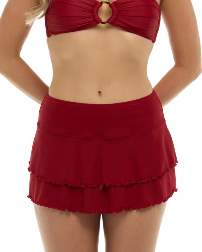 Body Glove CoverUps Women Smoothies Lambada CoverUp Skirt 8211 Cranberry