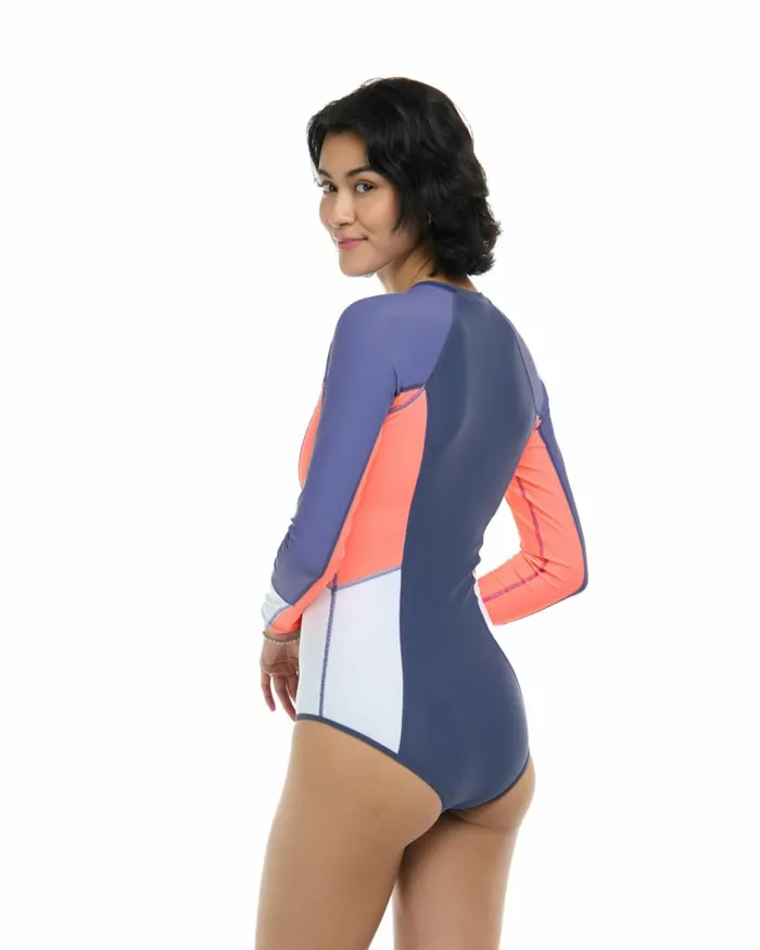 Body Glove Longsleeve Swimsuits Women Vibration Journey OnePiece Swimsuit 8211 Snow Vibration
