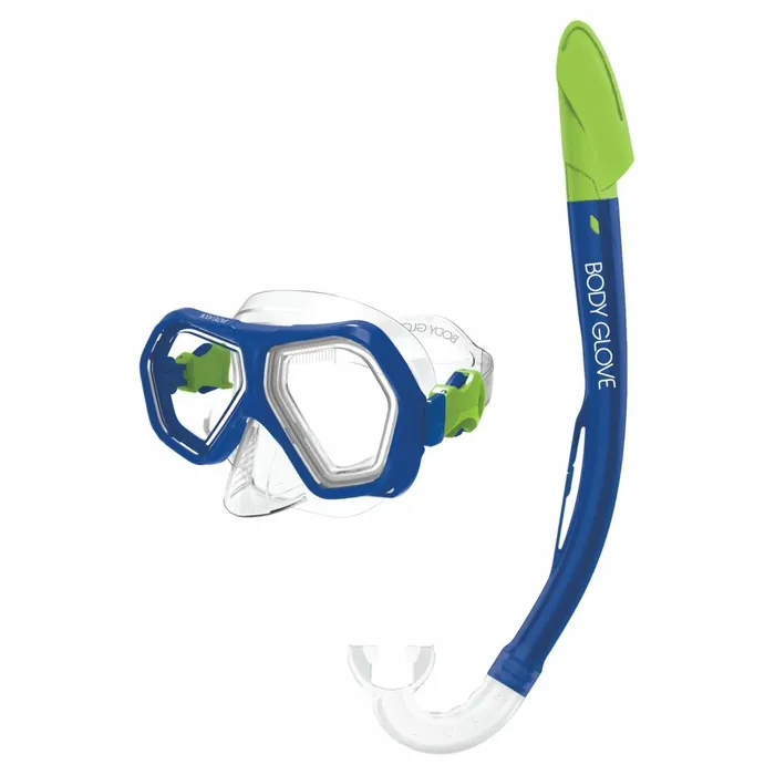 Body Glove Masks and Snorkels Men Kids Mischief MaskSnorkel Combo 8211 BlueLime