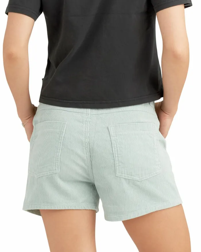Body Glove New Arrivals Women Higher Road Corduroy Shorts 8211 Aqua Corduroy