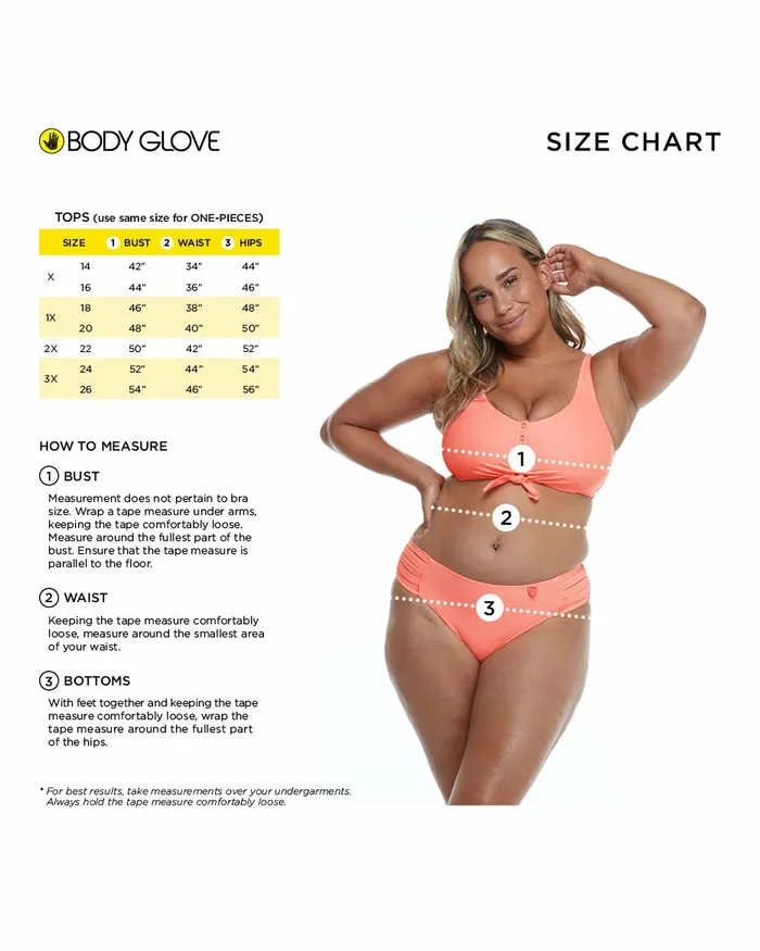 Body Glove Plus Size Swimwear Women Plus Size Smoothies Retro HighWaist Swim Bottom 8211 Splendid