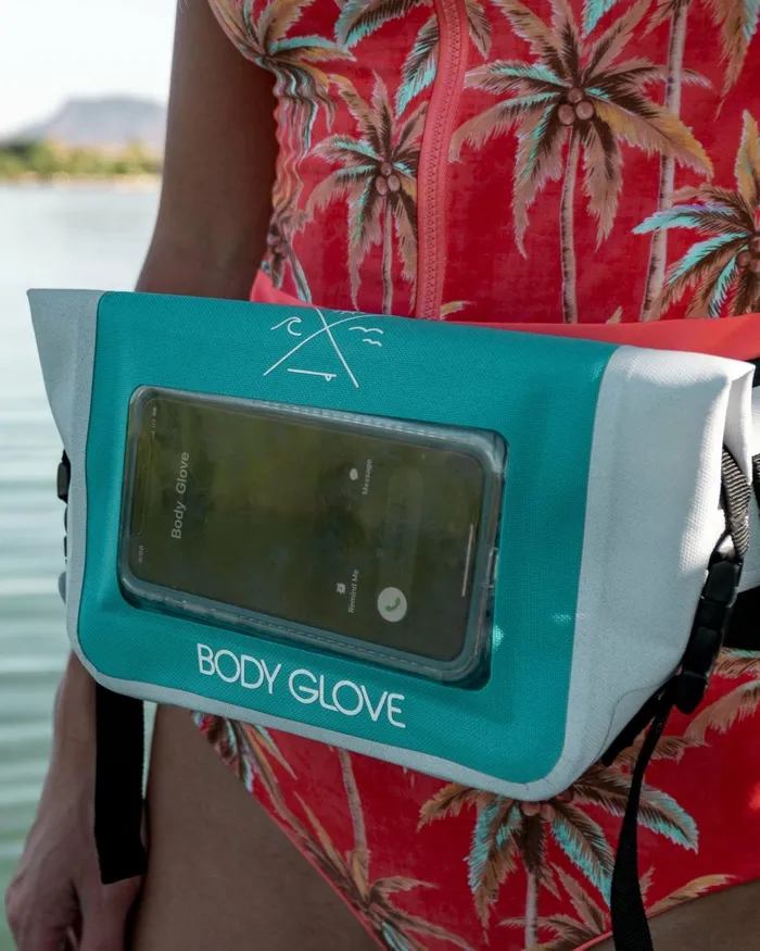 Body Glove Pumps Boards Costa Waterproof Cell Phone Hip Pack 8211 Teal