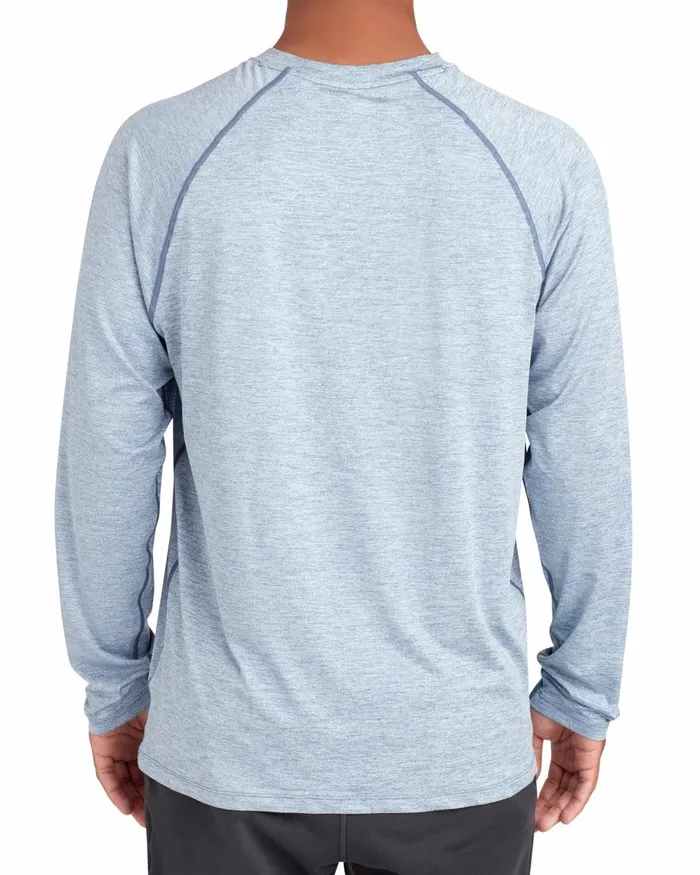 Body Glove Sun Protection Men LongSleeved Raglan UPF 50 TShirt 8211 Blue