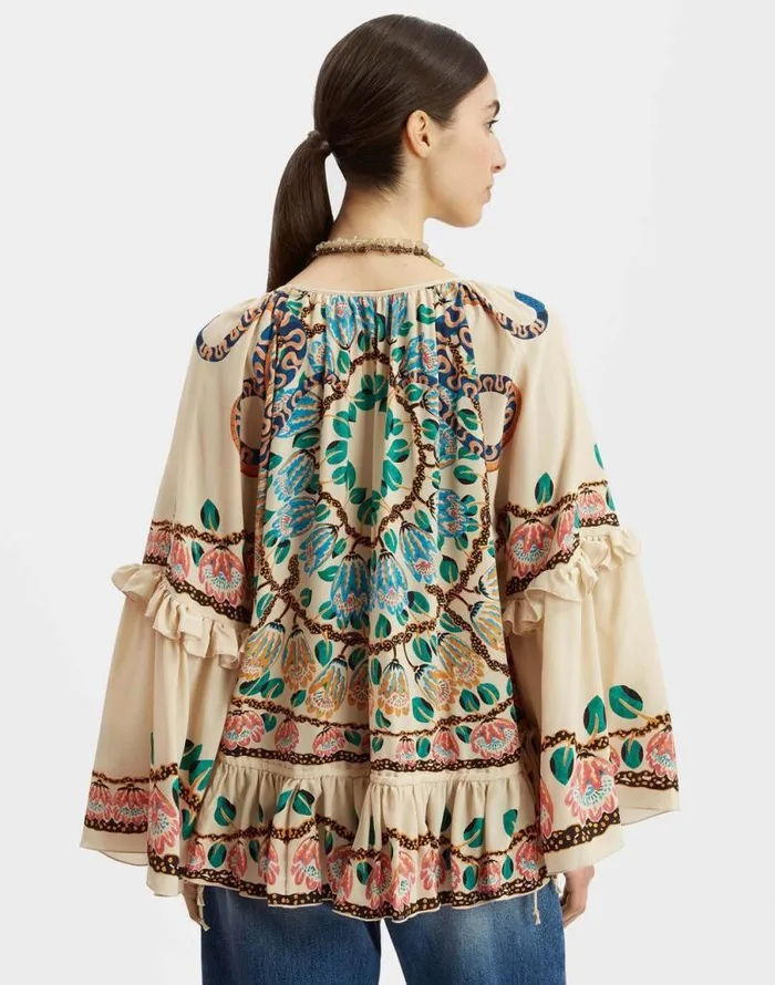 Boho Blouse Eve Ecru Women La Double J Shirts and Tops Boho Blouse Eve Ecru Women La Double J Shirts and Tops